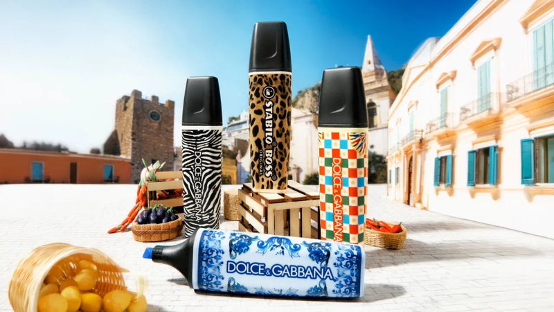 MARCADOR STABILO BOSS X DOLCE&GABBANA COM 4 CORES